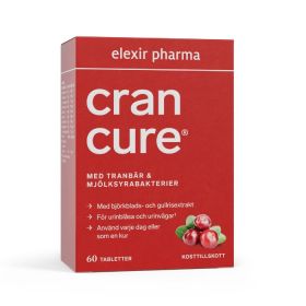 Elexir Pharma Cran Cure - tranbär plus mjölksyrabakterier 60 tabletter