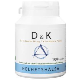 Helhetshälsa D & K  50 µg & 75 µg 100 kapslar