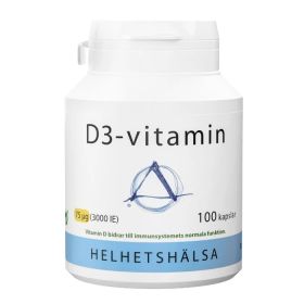 Helhetshälsa D3-Vitamin 75 µg 100 kaps