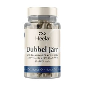 Heela Dubbel Järn 25 mg 90 kapslar