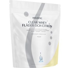 Holistic Clear Whey Vassleproteinisolat Fläder Citron 400 g