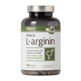 Elexir Pharma Maca L-arginin 180 kapslar